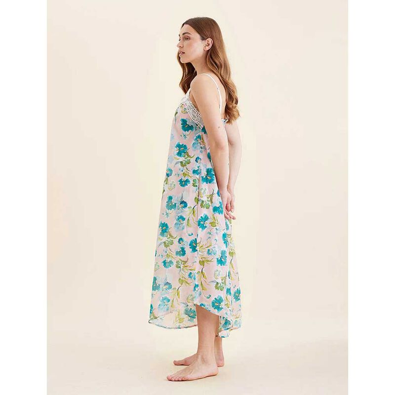 Papinelle Audrey Floral Lace Front Maxi Nightie image number 3